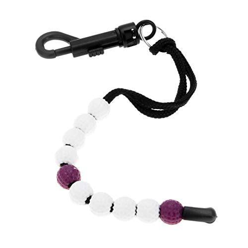 MUXSAM 1 Piece Golf Beads Stroke Counter Nylon Plastic 34cm Purple - Golf Gift