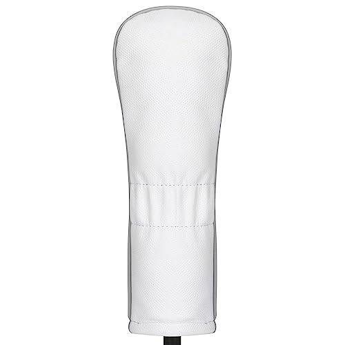 Titleist Frost Out Leather Hybrid Headcover, White/Grey - Golf Gift