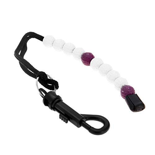 MUXSAM 1 Piece Golf Beads Stroke Counter Nylon Plastic 34cm Purple - Golf Gift