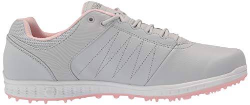 Skechers Women's Go Pivot Spikeless Golf Shoe, Light Grey Pink, 5 UK - Golf Gift