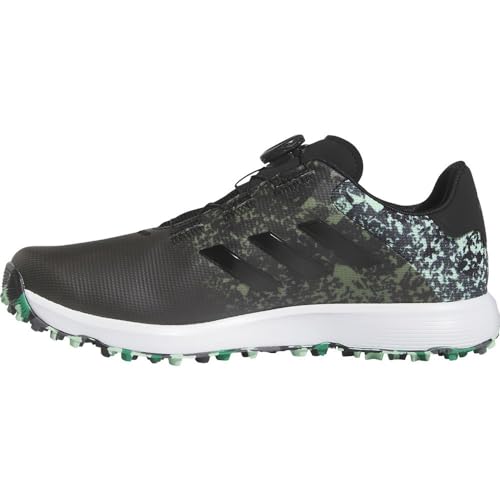 adidas Men's S2G SL 23 Wide Golf Sneakers, core Black/core Black/Pulse Mint, 8.5 UK - Golf Gift