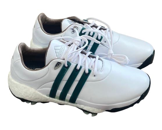 adidas Men's Tour360 22 Boost Golf Shoes White/Shadow Green GY4541 Men's UK 7 - Golf Gift