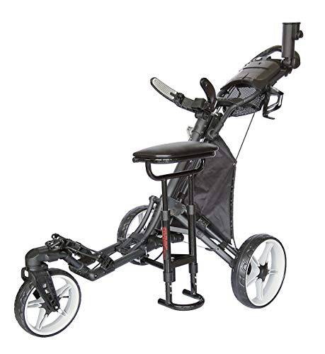 CaddyLite 15.3 Quad-Fold Golf Push Cart Dark - Golf Gift