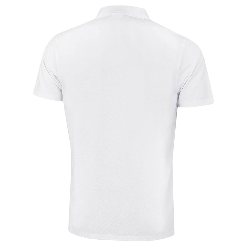 Calvin Klein Mens Central Eco Polo Shirt - White - L - Golf Gift