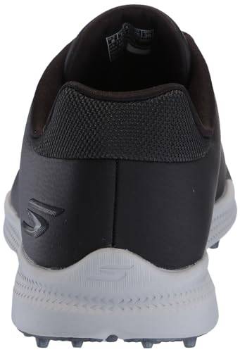 Skechers Men's Tempo Spikeless Waterproof Lightweight Golf Shoe Sneaker, Black/Grey, 9.5 - Golf Gift