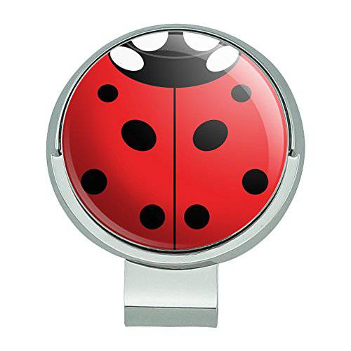 GRAPHICS & MORE Lady Bug Ladybug Insect Golf Hat Clip with Magnetic Ball Marker - Golf Gift