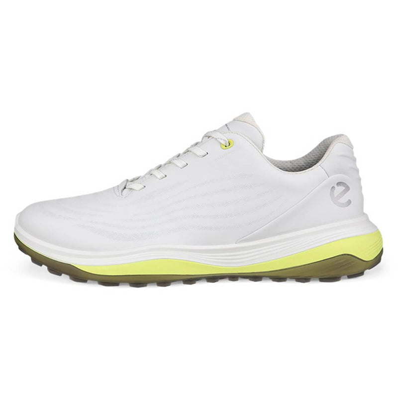 ECCO Men's Lt1 Hybrid Waterproof Golf Shoe, White/Yellow, 9/9.5 UK - Golf Gift