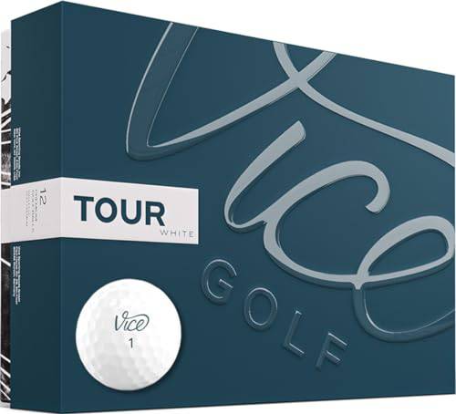 Vice Unisex Ball, White, M UK - Golf Gift