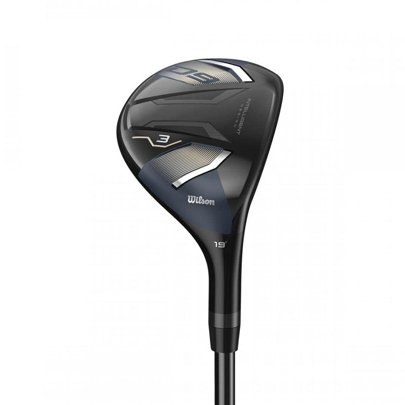 Wilson Staff Golf Club, D9 Hybrid 6, 28.0 Degree loft, A-Flex, For Right-Handers, Black/Blue, WGW470200A - Golf Gift