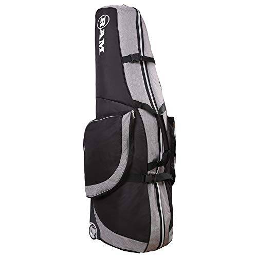 Ram FX Golf Travel Cover Deluxe Padded Wheeled Flight Bag Black/Heather - Golf Gift