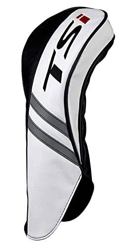 Titleist New Golf TSi Driver Headcover Leather Cover - Black White Red - Golf Gift