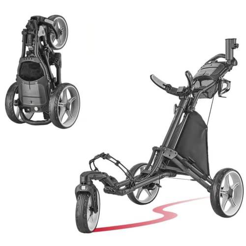 CaddyLite 15.3 Quad-Fold Golf Push Cart Dark - Golf Gift