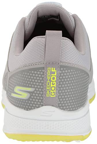 Skechers Men's Torque Twist Waterproof Golf Shoe, Gray/Yellow, 10 - Golf Gift