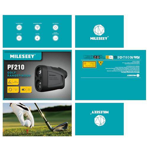 MiLESEEY Golf Range Finder with Slope On/Off,1100Yards,±0.5yard Accuracy,Flag Lock with Vibration,Legal for Tournament Play, Scan Measurement for Golfers,Carrying Case, Free Battery - Golf Gift