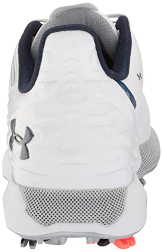 Under Armour Men's HOVR Drive 2 Golf Shoe, White (100)/Academy Blue Blue, 9 UK Wide - Golf Gift