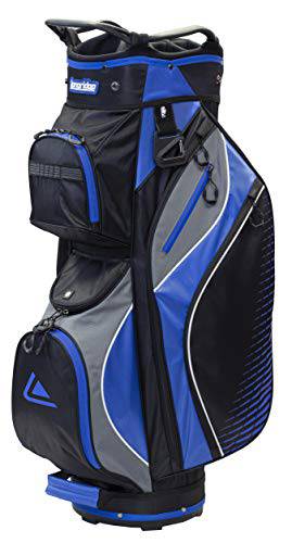 Longridge Deluxe Golf Cart Bag Black/CHAR/BLUE - Golf Gift