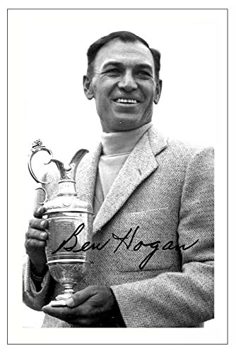 Ben Hogan Signed 12x8 Inch Photo Print Pre Printed Signature Golf Autograph Gift Artwork, Wall Art - Golf Gift