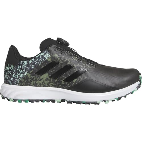 adidas Men's S2G SL 23 Wide Golf Sneakers, core Black/core Black/Pulse Mint, 8.5 UK - Golf Gift