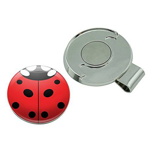 GRAPHICS & MORE Lady Bug Ladybug Insect Golf Hat Clip with Magnetic Ball Marker - Golf Gift