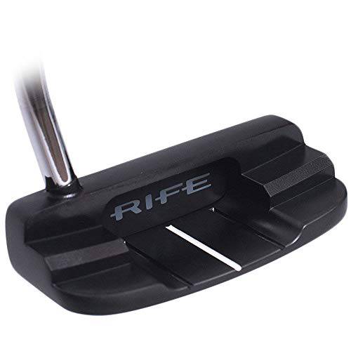 RIFE - Raider - Stainless Steel Golf Putter - Enhanced Performance Golf Putter - Black - Right Hand - 34 Inch - Golf Gift