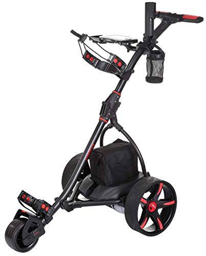 Caddymatic V2 Electric Golf Trolley/Cart With 36 Hole battery With Auto-Distance Functionality Black - Golf Gift