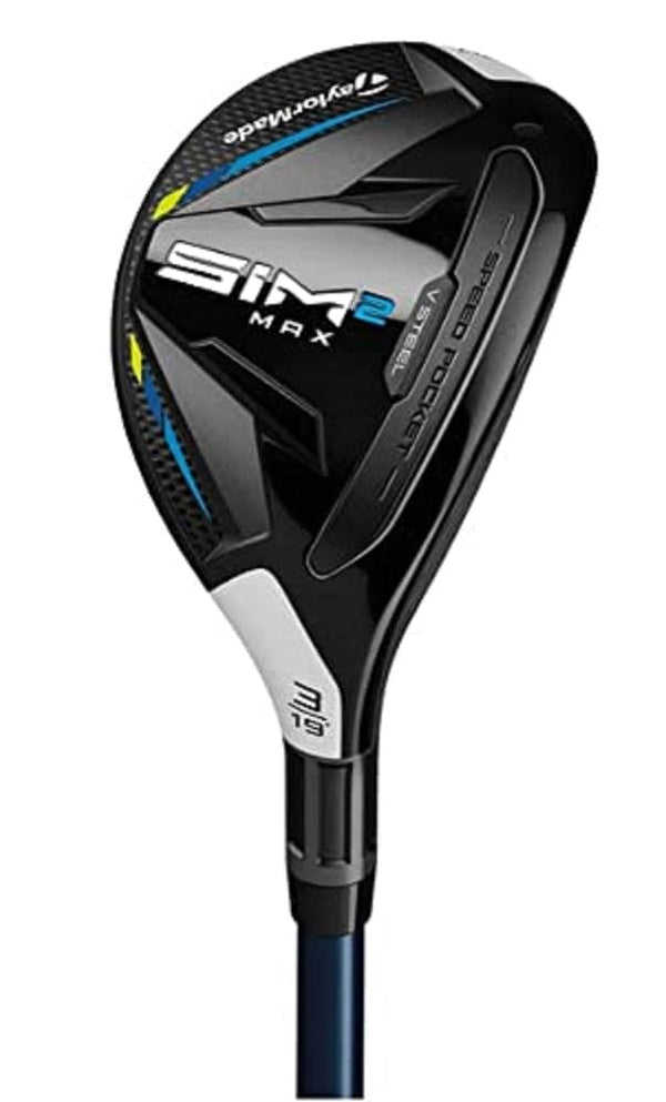 TaylorMade SiM 2 Max Rescue Mens Right Hand Graphite Senior Rescue 5-25 Degree, Black/White - Golf Gift