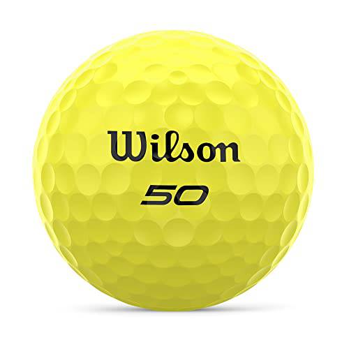 Wilson Fifty Elite Golf Balls - 12 Pack, Yellow - Golf Gift