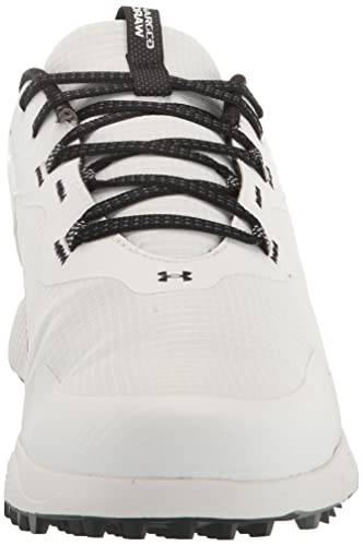 Under Armour Charged Draw 2 SL Mens Golf Shoes White/Black 8 (42.5) - Golf Gift