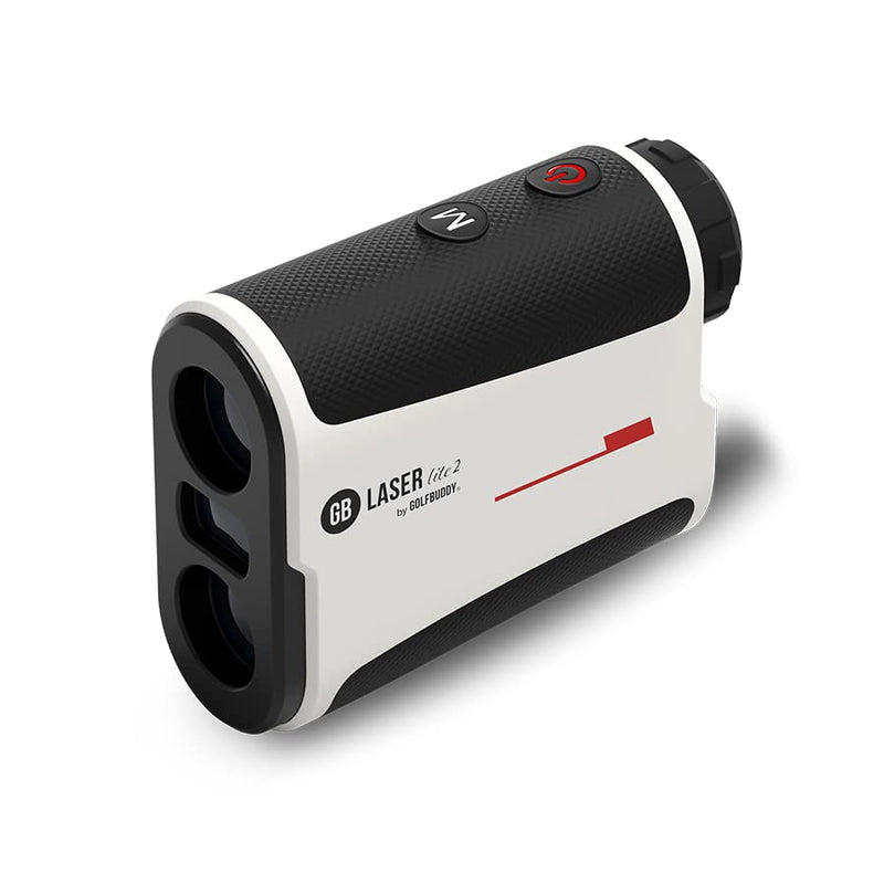 GolfBuddy GB LASER Lite 2 Rangefinder with Slope On/off Functionality - 800 Yards with Carry Case, White - Golf Gift