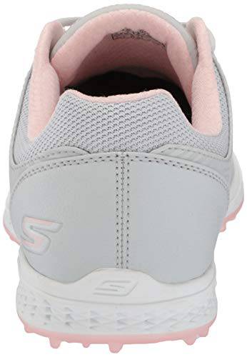 Skechers Women's Go Pivot Spikeless Golf Shoe, Light Grey Pink, 5 UK - Golf Gift