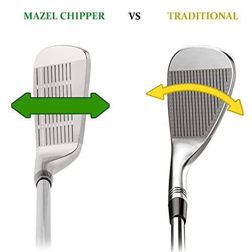 MAZEL Golf Chipper Club for Men Black Head,Golf Wedge 35,45,55,60 Degree,Right & Left Handed,35 Inch (45 Degrees, Right) - Golf Gift