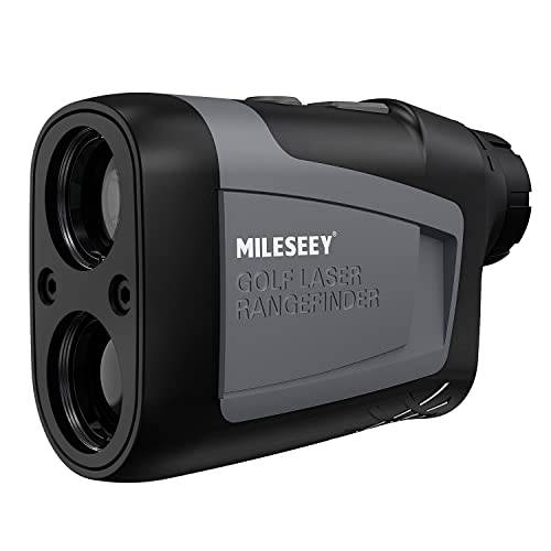 MiLESEEY Golf Range Finder with Slope On/Off,1100Yards,±0.5yard Accuracy,Flag Lock with Vibration,Legal for Tournament Play, Scan Measurement for Golfers,Carrying Case, Free Battery - Golf Gift