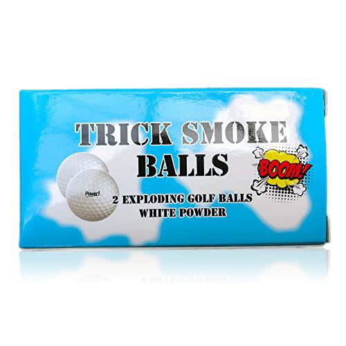 Trick Smoke Exploding Joke Golf Balls - Perfect Novelty Funny Gift For Golfers - Golf Gift