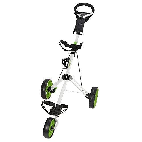 Caddymatic Golf Pro Lite 3 Wheel Golf Cart White/Green - Golf Gift