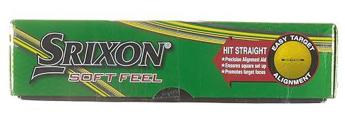 Srixon Soft Feel Golf Balls, Yellow, One Dozen (2016 Version) - Golf Gift