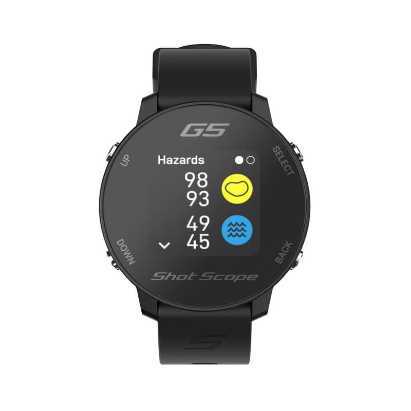 Shot Scope G5 Golf GPS Watch (Black) - Golf Gift