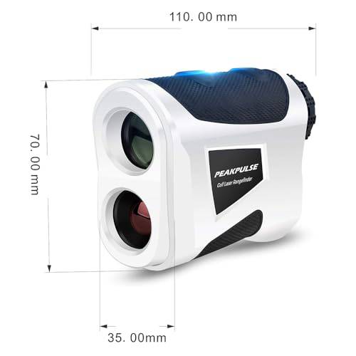 PeakPulse KB600AG Golf Rangefinder,600 Yards Golf Laser Rangefinder with Slope,High-Precision Golf Range Finder Devices with Magnet & 6X Magnification & Flag Pole Locking Vibration Function,3 Modes - Golf Gift