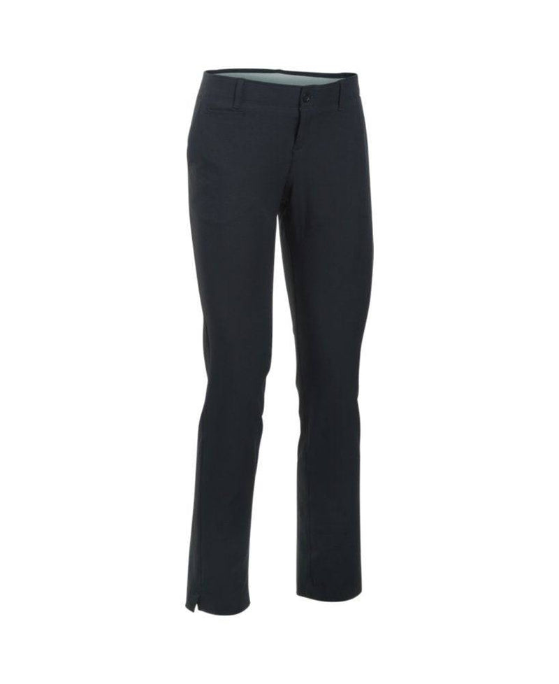 Under Armour Women Links Pant Trousers - Black/True Gray Heather/Black (001), 10 - Golf Gift