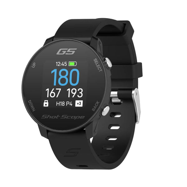 Shot Scope G5 Golf GPS Watch (Black) - Golf Gift