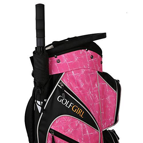 Golf Girl Ladies 14 Way Trolley Bag - Pink - Golf Gift