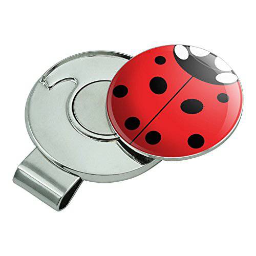 GRAPHICS & MORE Lady Bug Ladybug Insect Golf Hat Clip with Magnetic Ball Marker - Golf Gift