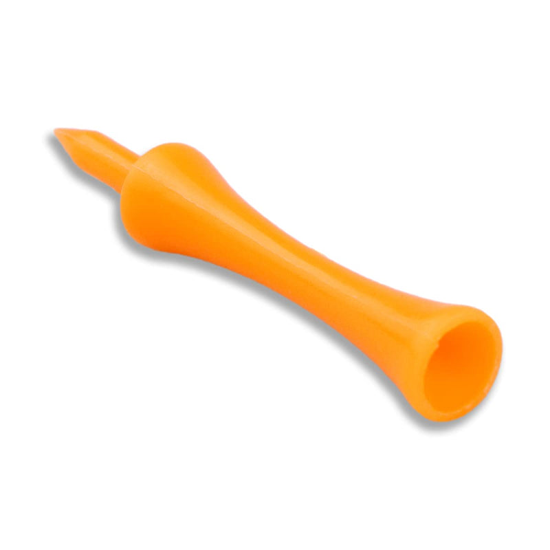 Zivisk Orange Golf Tees Plastic 70MM 100 Count Long Castle Golf Tees 2 3/4 inch - Golf Gift