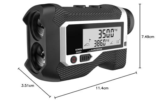 MiLESEEY Golf Range Finder 875 Yds with Slope Switch, Flag Lock & Vibration, Tripod Mount, 2’’LCD Display Screen, ±0.55Yd Accuracy,Tournament Legal Range finder Golf, Continuous Scan - Golf Gift