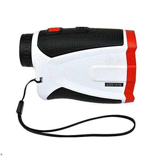 Easy Green 1,300 Yard Golf Rangefinder - With Vibrating Pin Lock & Slope Compensation Technology, White - Golf Gift