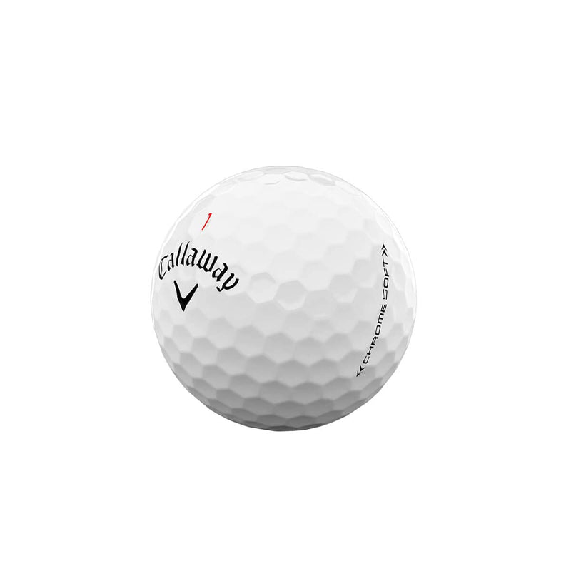 Callaway Golf Chrome Soft Golf Balls (2022 edition), White, 12 Balls - Golf Gift