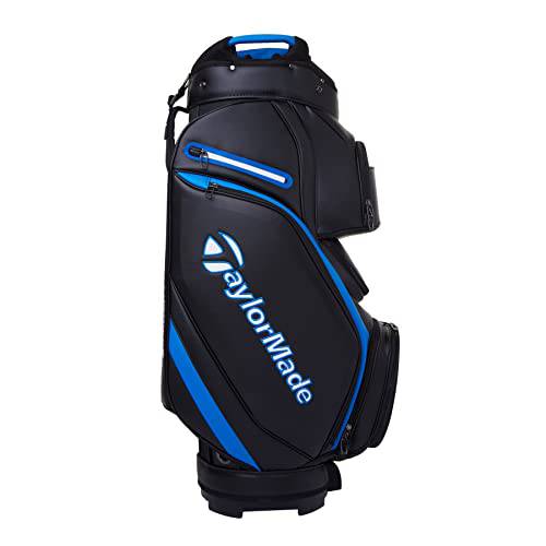 TaylorMade 2023 Deluxe Cart Bag (Black/Blue) - Golf Gift