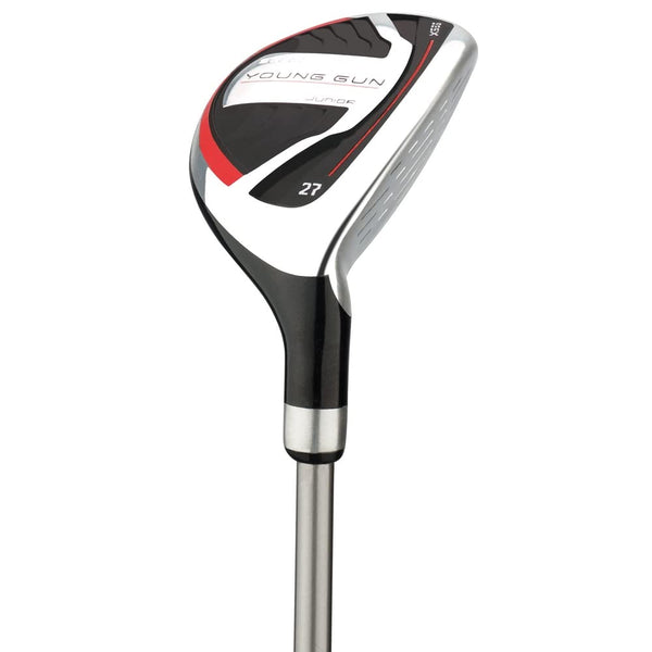 Young Gun SGS X Junior Kid Golf 27 Hybrid Rescue Wood Right Hand Age 9-11 Red - Golf Gift