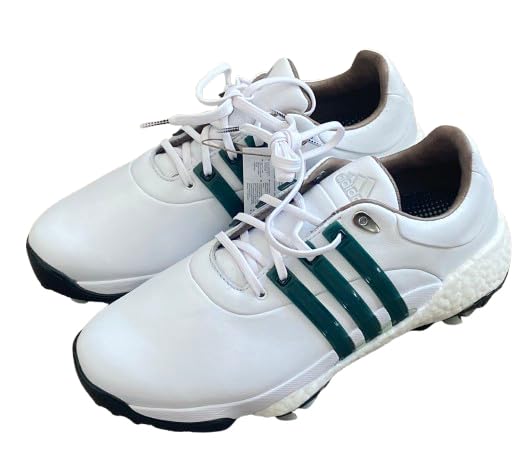 adidas Men's Tour360 22 Boost Golf Shoes White/Shadow Green GY4541 Men's UK 7 - Golf Gift