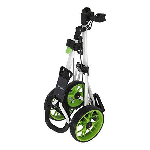 Caddymatic Golf Pro Lite 3 Wheel Golf Cart White/Green - Golf Gift