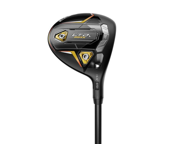 Cobra Golf 2022 LTDX Max Fairway Matte Black-Gold Fusion (Men's, Right Hand, UST Helium Nanocore, Reg Flex, 7w-22.5), 5 Regular - Golf Gift